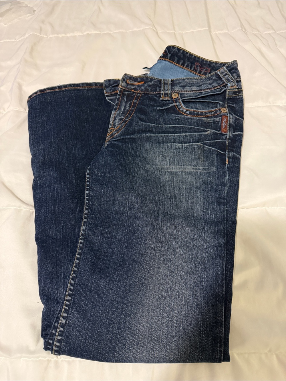 Silver Jeans Women's Dark Blue Flare Jeans